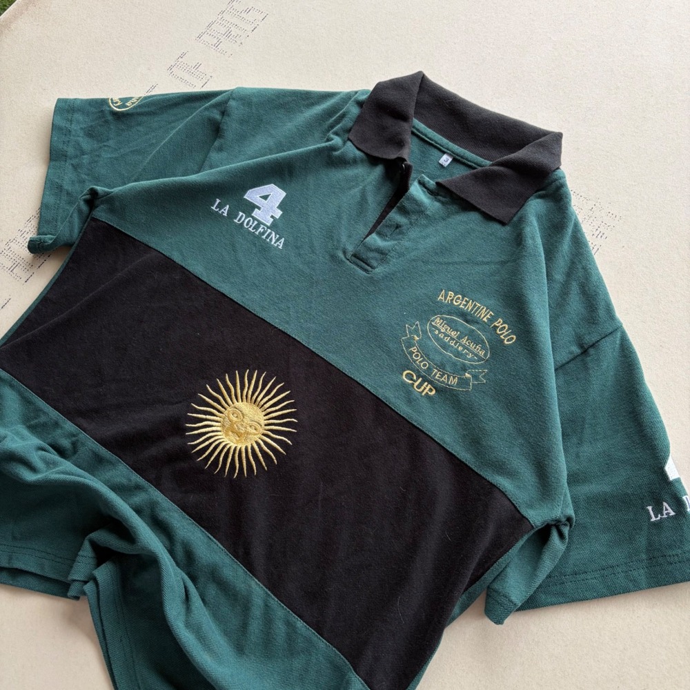 Vintage 90s/2000s La Dolfina Argentine Polo Team Cup Shirt